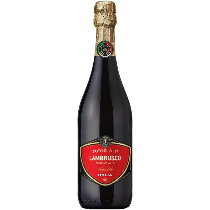 PODERI ALTI Lambrusco dell'Emilia IGT Rosso Amabile 7,5 til-% 0,75 l pullo