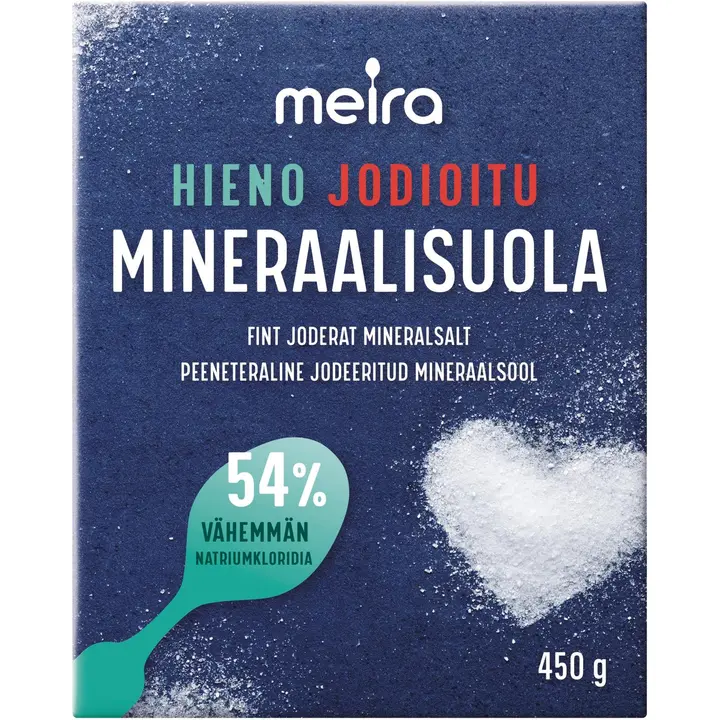 Meira Mineraalisuola hieno jodioitu 450g