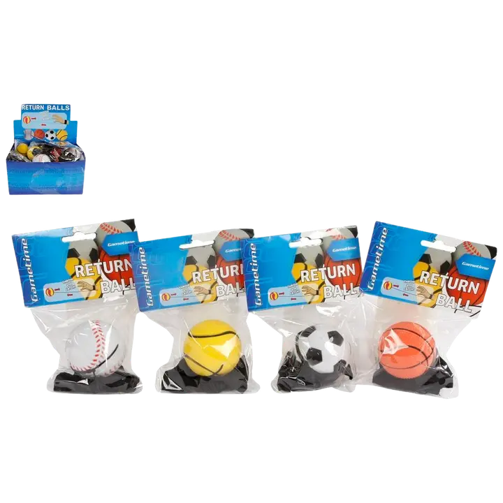 MANEN Tagasipõrkega pall 6,3cm (4 erin)