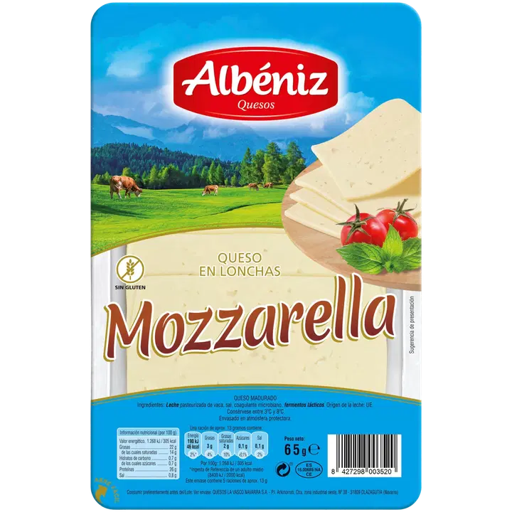 Albeniz mozzarella viilud, 65 g
