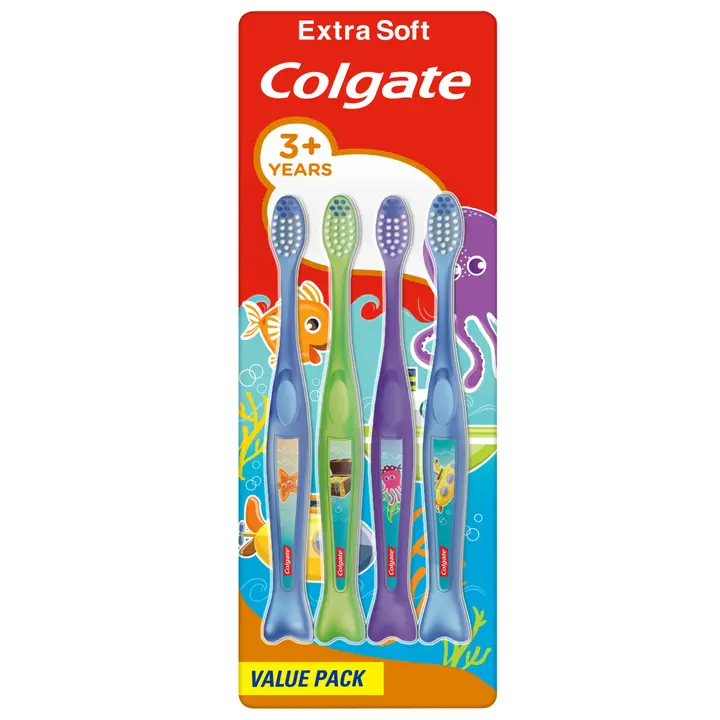 Colgate Kids 3+ hammasharja 4 kpl