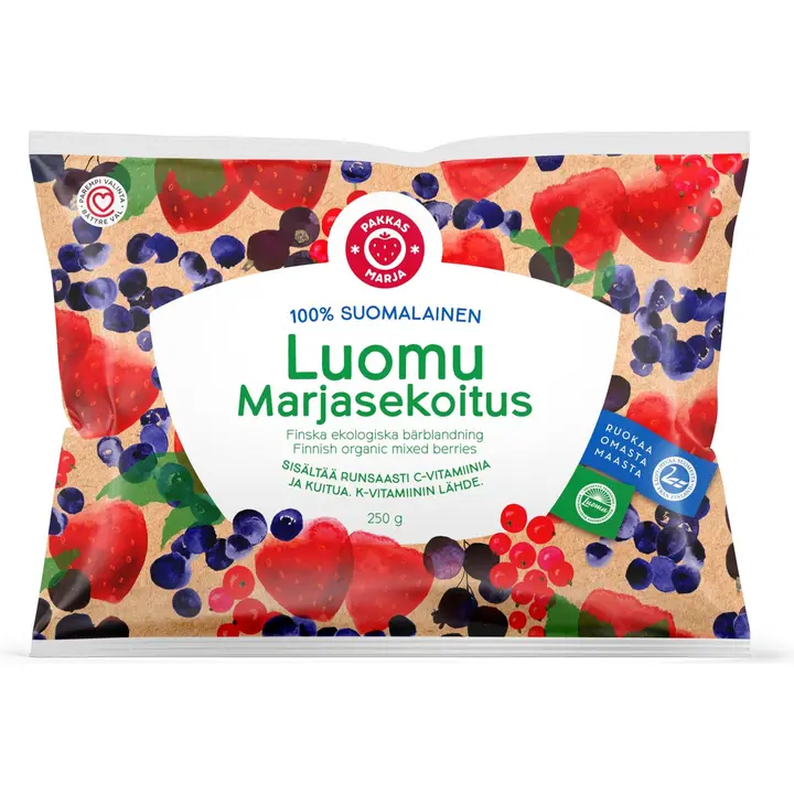 Pakkasmarja 100% suomalainen marjasekoitus luomu 250g