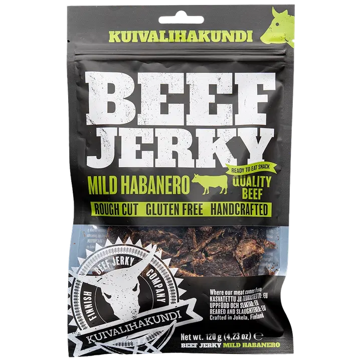 Kuivalihakundi Beef Jerky Mild Habanero 120g