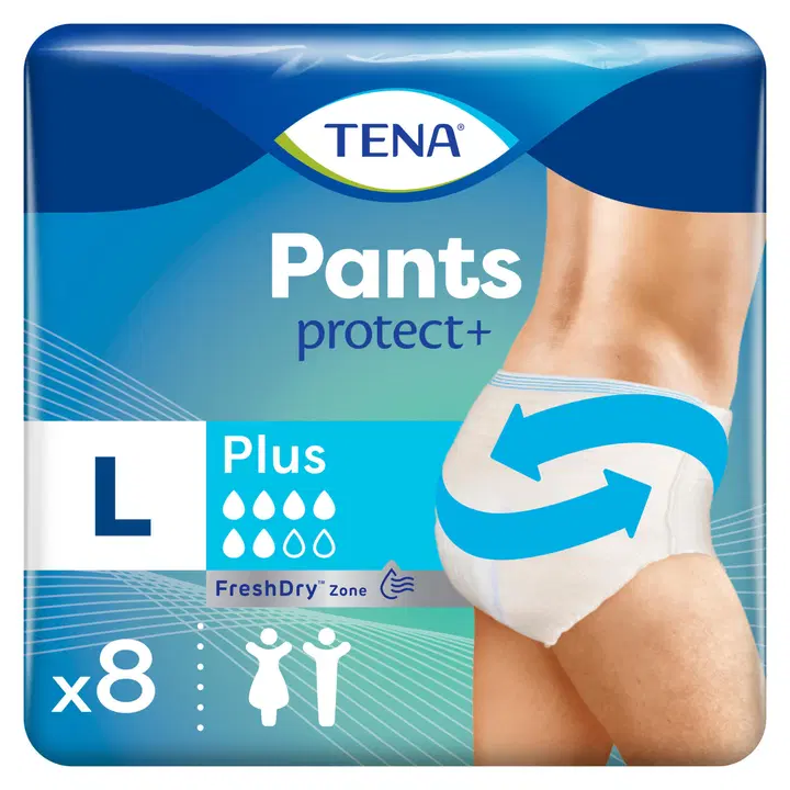 TENA Pants Plus Large Inkontinenssihousut 8 kpl