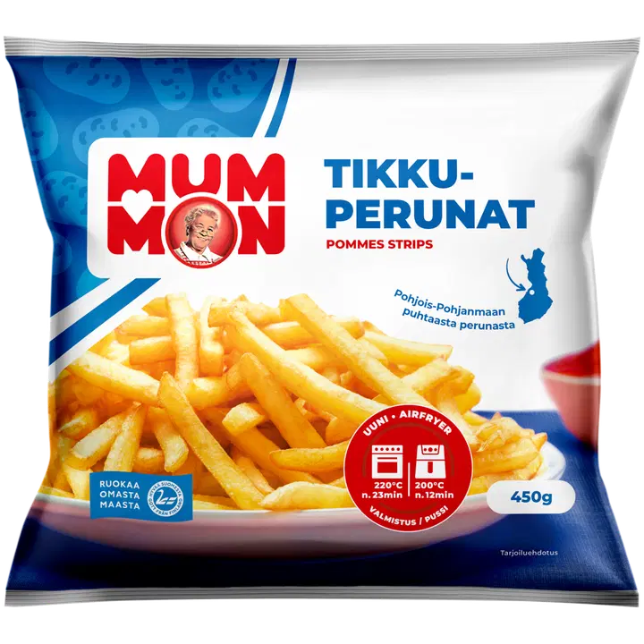 Mummon 450 g Tikkuperunat, pakaste