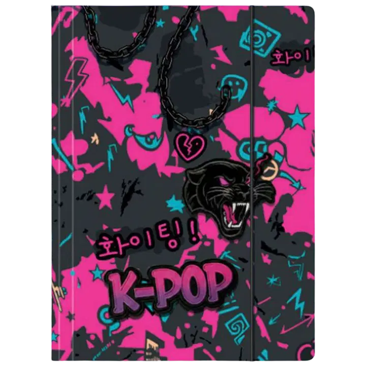 Kartongist kummiga a4 kaaned k-pop dark