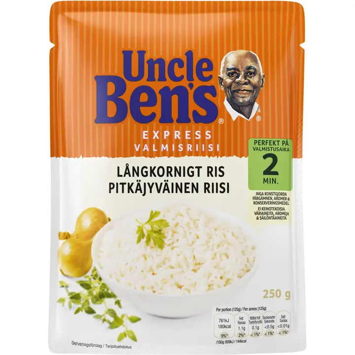 Uncle Ben's Pitkäjyväinen valmisriisi 250g