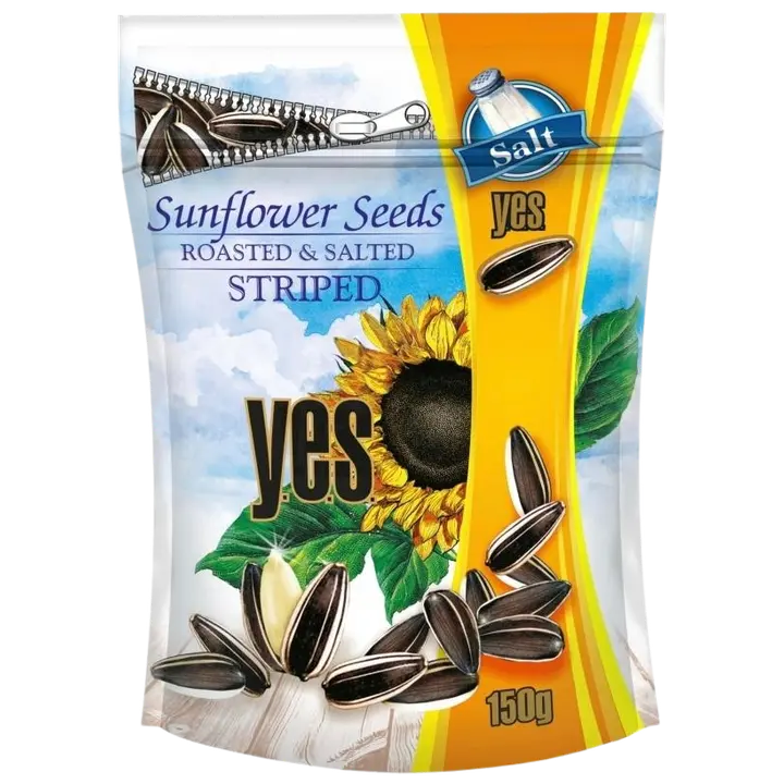 Y.E.S. triibulised päevalilleseemned soolaga 150g