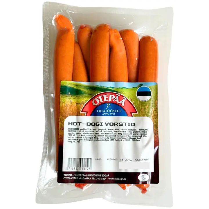 Otepää Lihatoostus Otepää Hot-Dogi Vorstid 340 G