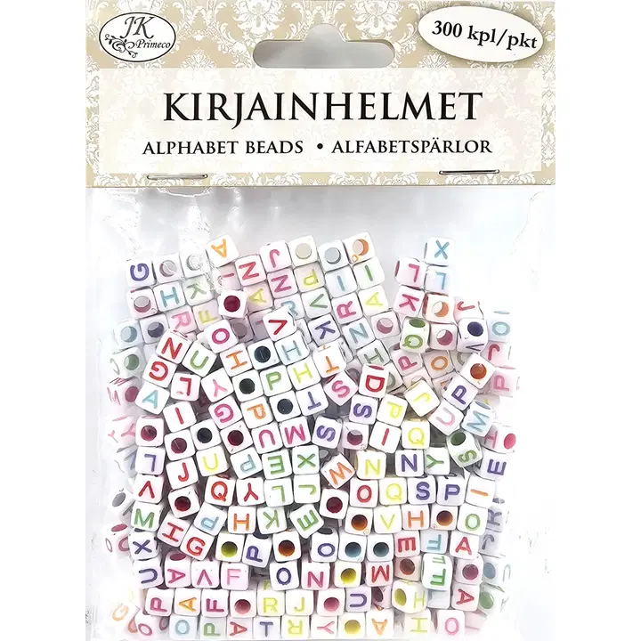 J.K. Primeco kirjainhelmet värilajitelma 300kpl