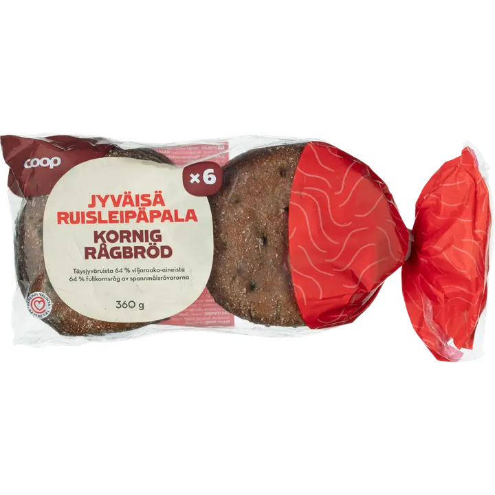 Coop jyväisä ruisleipäpala 360 g
