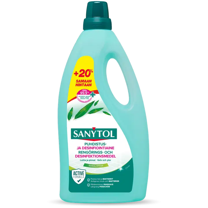 Sanytol Lattia ja pinnat Puhdistus- ja desinfiointiaine 1,2l