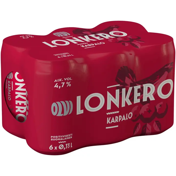 6 x OLVI Karpalolonkero 4,7% 0,33 l tlk