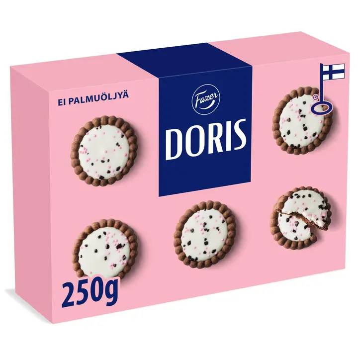 Fazer Doris trühvlimaitselise täidisega kakaoküpsised 250g