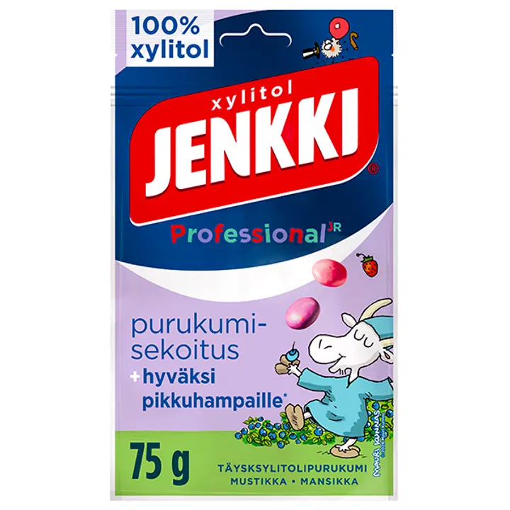 Jenkki Professional JR Herra Hakkarainen täysksylitolipurukumisekoitus 75g