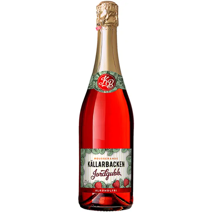 Källarbacken mansikanmakuinen alkoholiton kuohujuoma 0,75 l plo