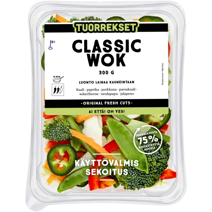 Tuorrekset Classic wok 300 g