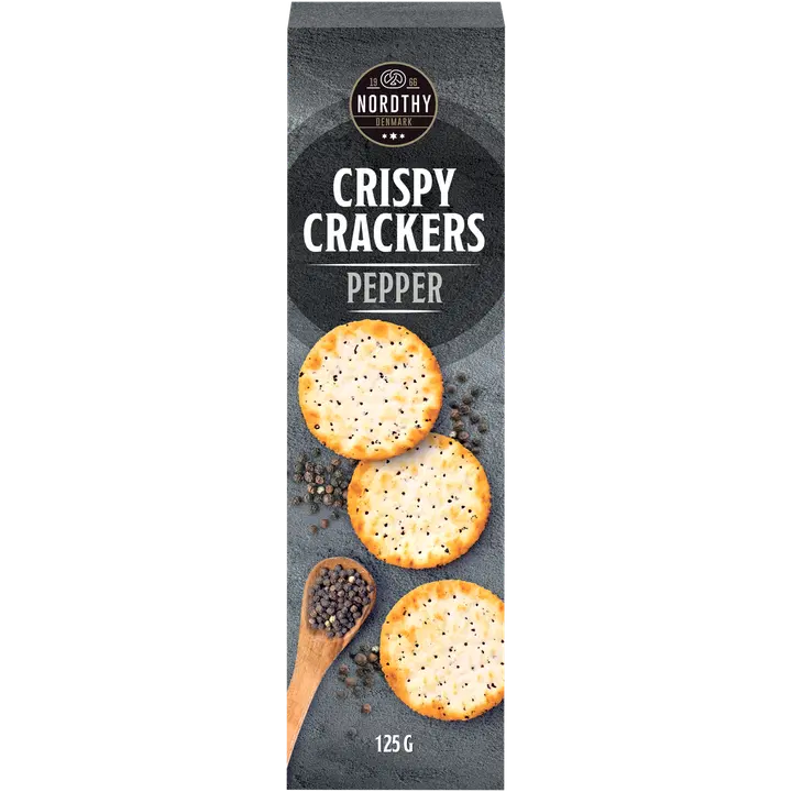 Nordthy Crispy Crackers Pepper 125g