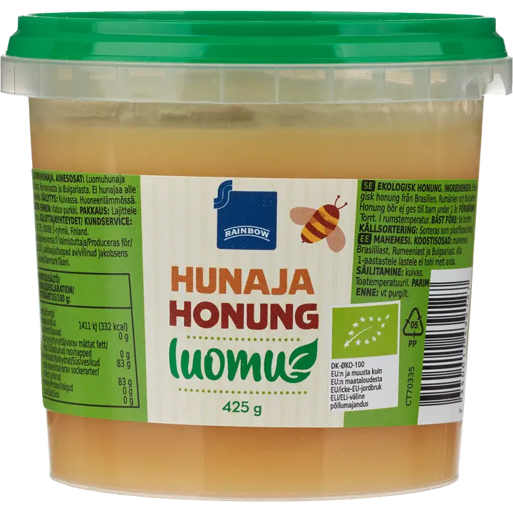Rainbow hunaja luomu 425 g