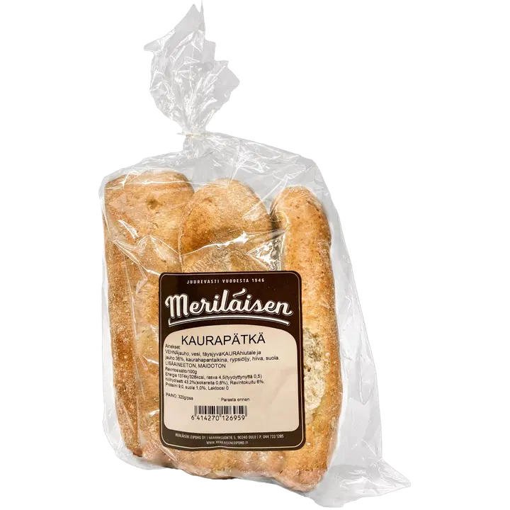 Meriläisen Leipomo Kaurapätkä 3 kpl / 280 g