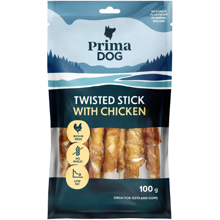Prima Dog närimiskondid kanalihaga 13cm,11tk 100g
