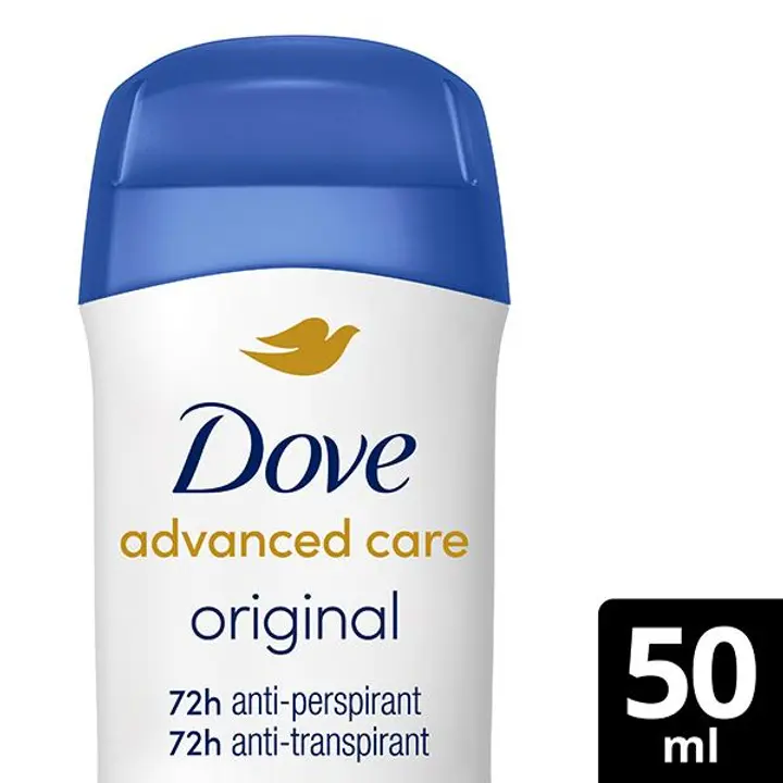 Dove 72h Advanced Care Original Antiperspirantti Deodorantti Stick pro-ceramide teknologia 50 ML