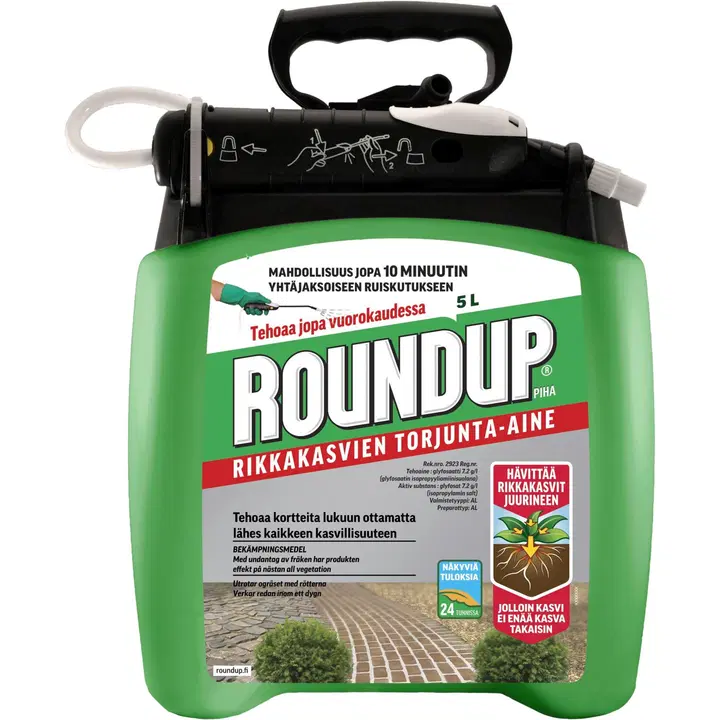 Roundup Piha 5L Pump N'Go Rikkakasvientorjunta-aine