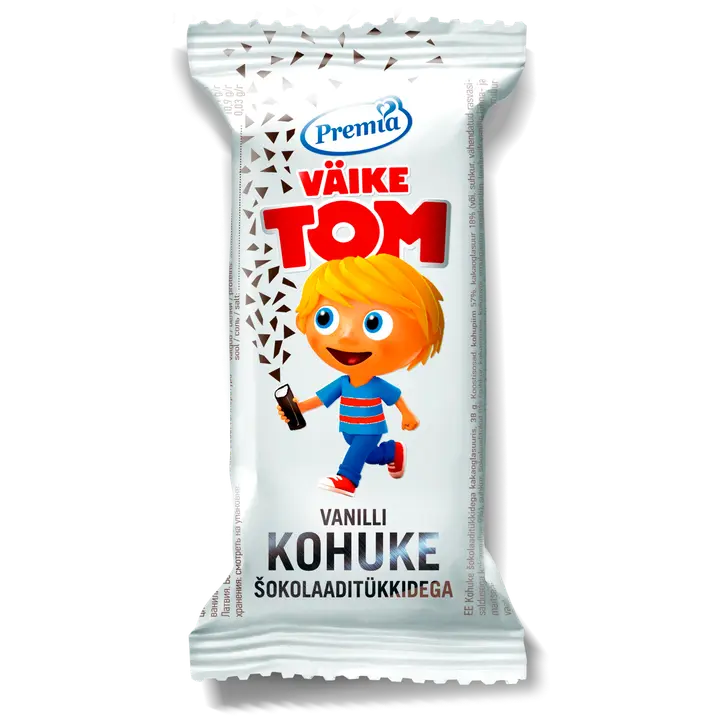 Vanilli glasuurkohuke šokolaaditükkidega, 38g