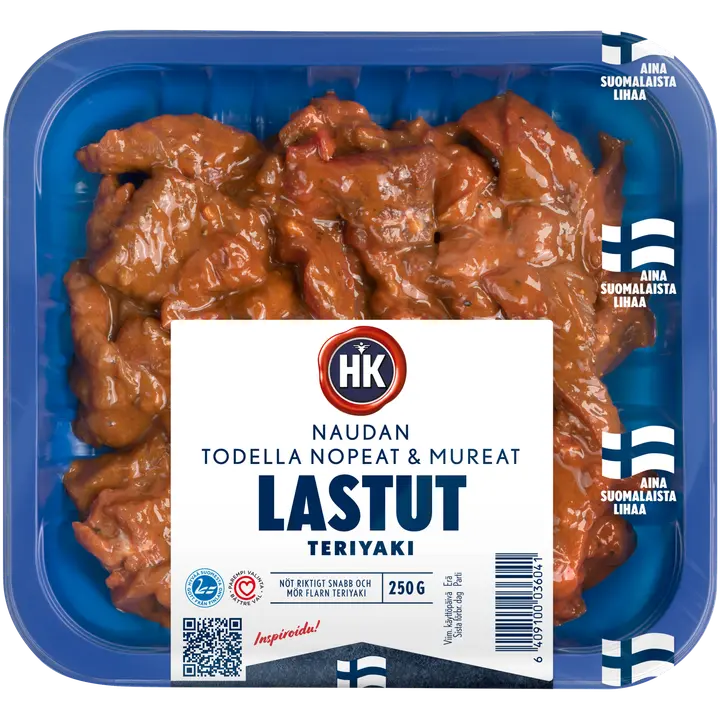 HK Naudan Todella nopeat mureat lastut 250g Teriyaki