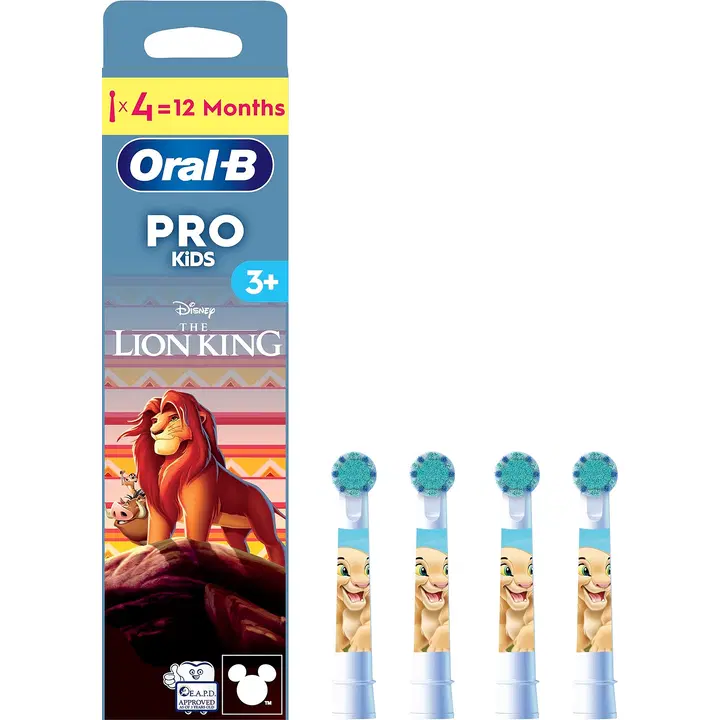 Oral-B PRO Kids 3+ Lion King vaihtoharja 4kpl