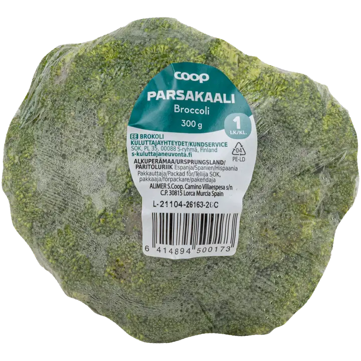 Coop broccoli förpackad 300 g