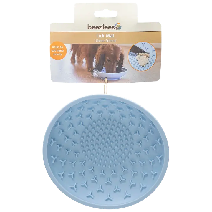 Beeztees lemmikin silikoninen nuolumattokulho sininen