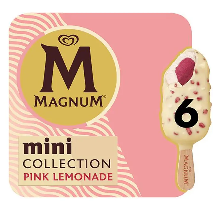 Magnum  Mini Pink Lemonade Jäätelö Monipakkaus  330ml/318g 6 kpl
