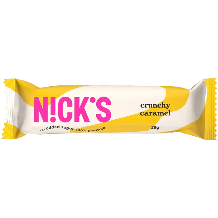 Nick’s crunchy caramel suklaapatukka 28g