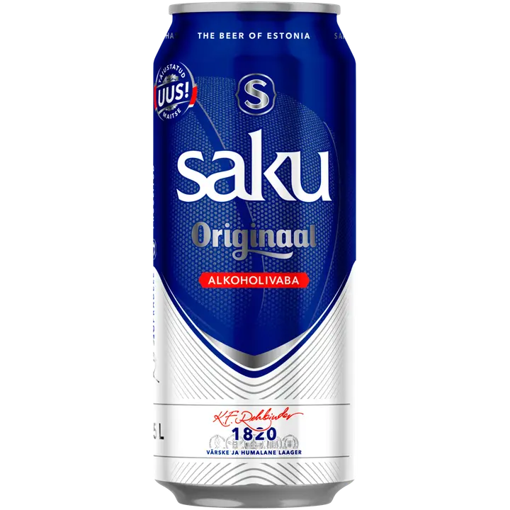 Saku Originaal alk.vaba õlu, 500ml