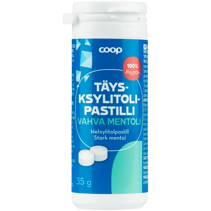 Coop täysksylitolipastilli vahva mentoli 35 g