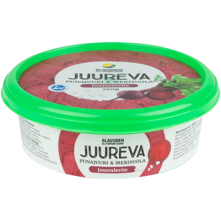ALAVUDEN ÖLJYNPURISTAMO JUUREVA juureslevite punajuuri-merisuola 200g