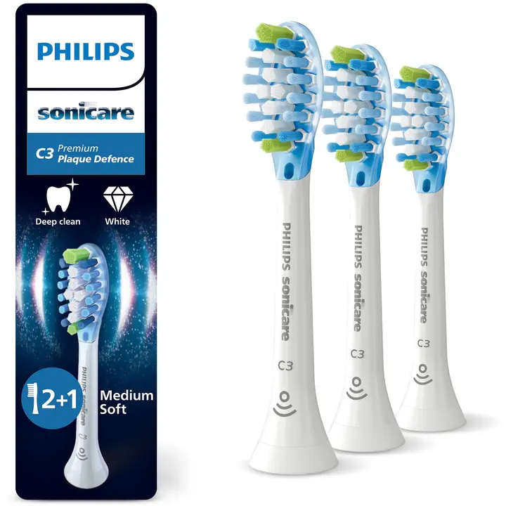 Philips Sonicare C3 Premium Plaque Defence vaihtoharjat 3 kpl/pakkaus, HX9043/87