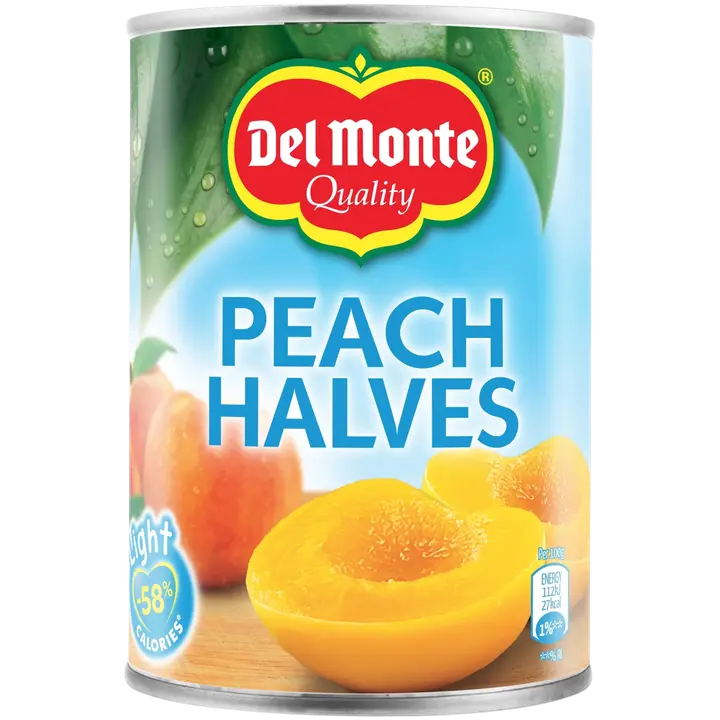 Del Monte 400g/235g Persikanpuolikkaita diet vedessä makeutusaineella