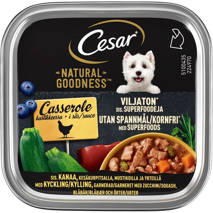 CESAR Natural Goodness Viljaton kanapata kastikkeessa 100g