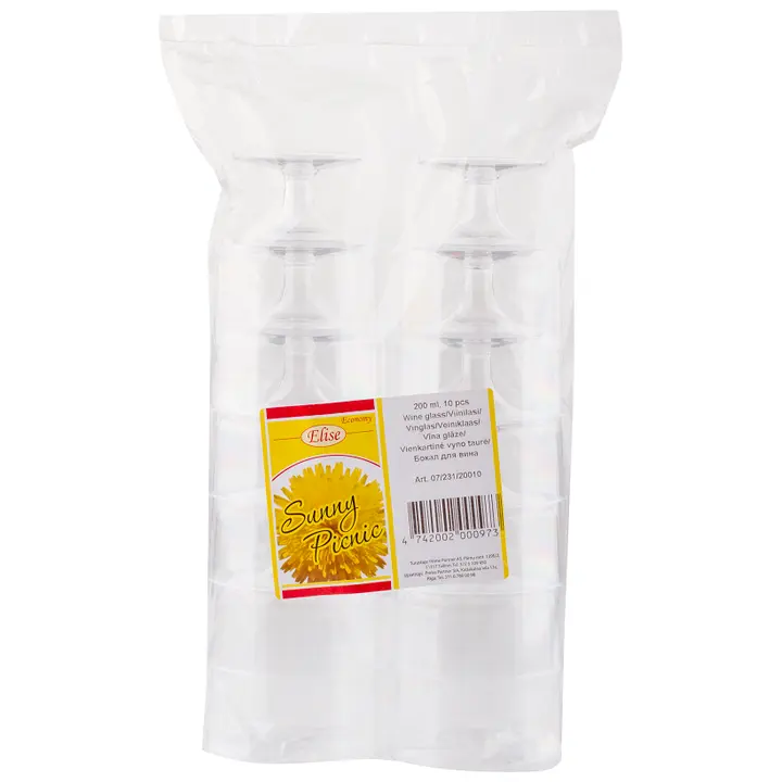 Veinipokaalid Elise 200ml 10tk