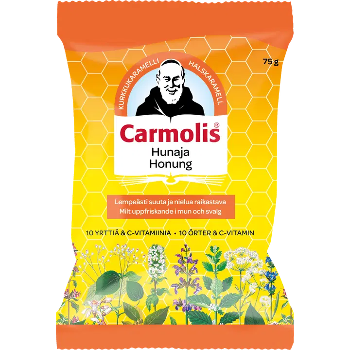 Carmolis hunajainen yrttikaramelli 75 g