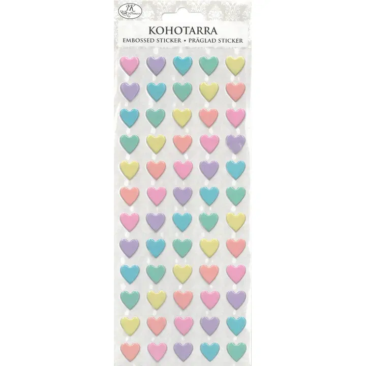 J.K. Primeco kohotarra Sydämet pastelli