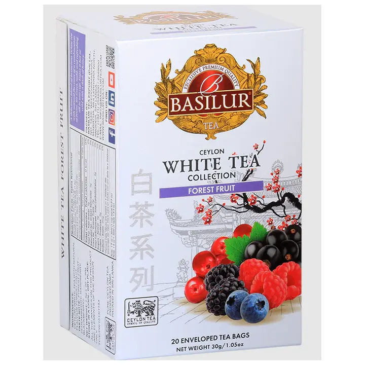 Basilur valge tee metsamarja 20tk
