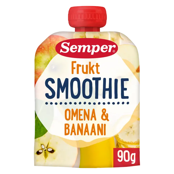 Semper Smoothie Frukt omena banaani 6kk hedelmäsose 90g