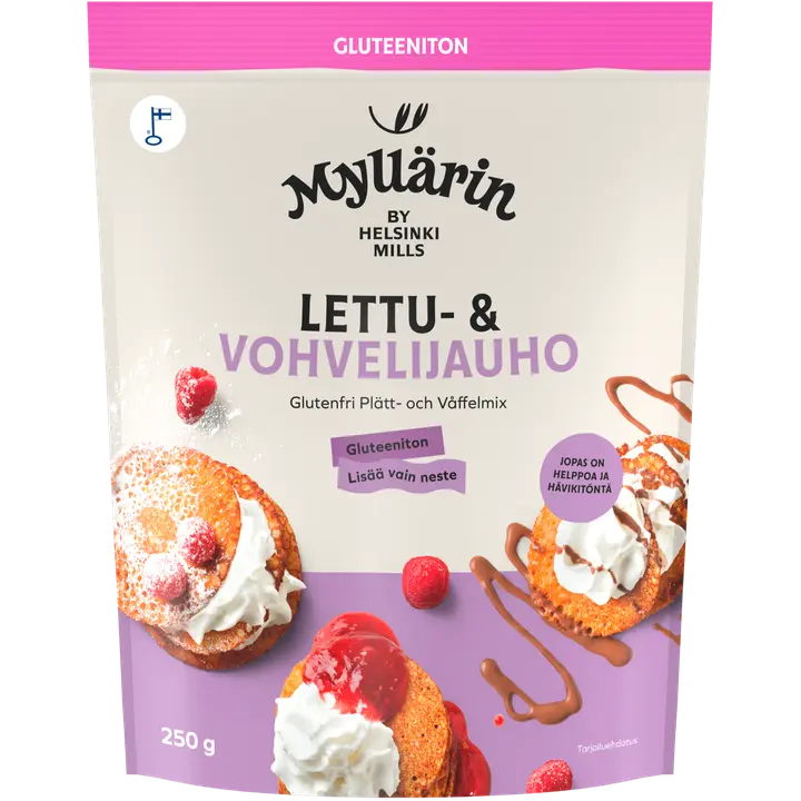 Myllärin Gluteeniton Lettu- ja Vohvelijauho 250 g