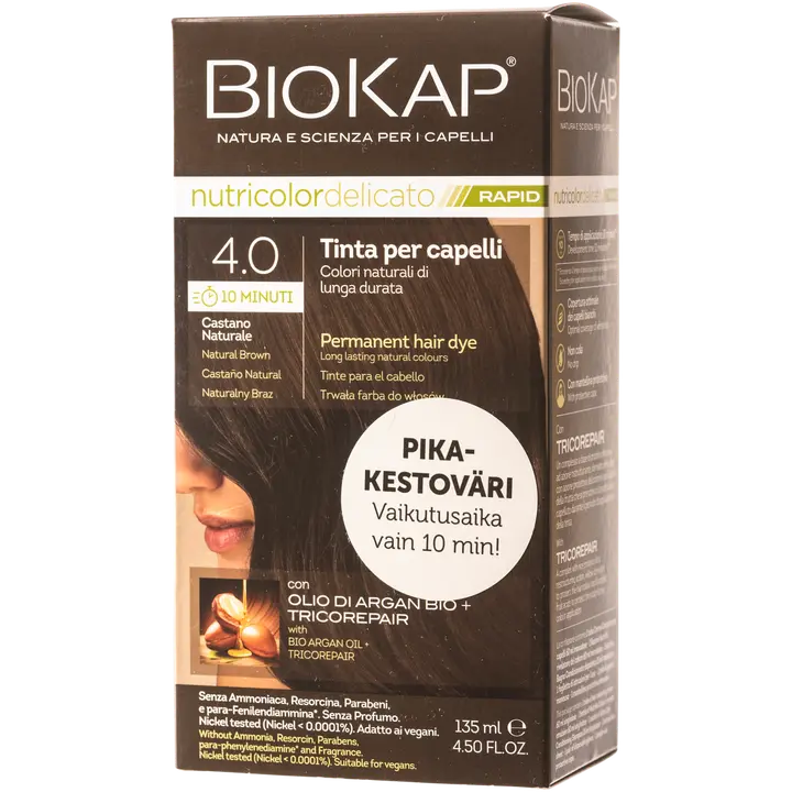 Biokap nutricolor delicato rapid 4.0 natural brown