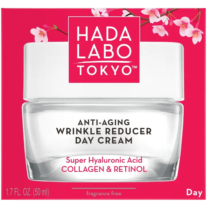 HADA LABO TOKYO Anti-Aging Wrinkle Reducer Day Cream päivävoide 50ml