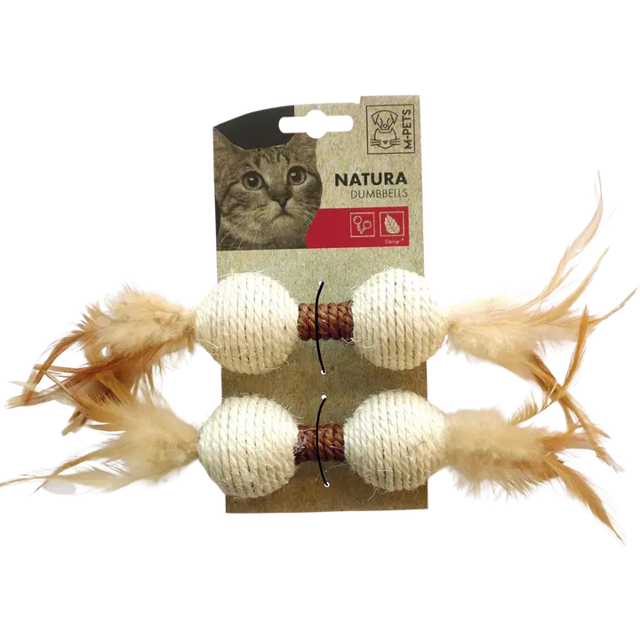 M-Pets Natura Dumbbells kissan lelu