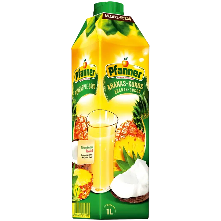 Pfanner Ananas-kookosmehujuoma 1 l